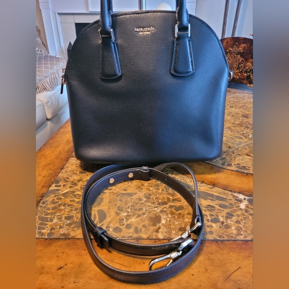 Kate Spade Black Leather Handbag/Crossbody - Picture 6 of 9